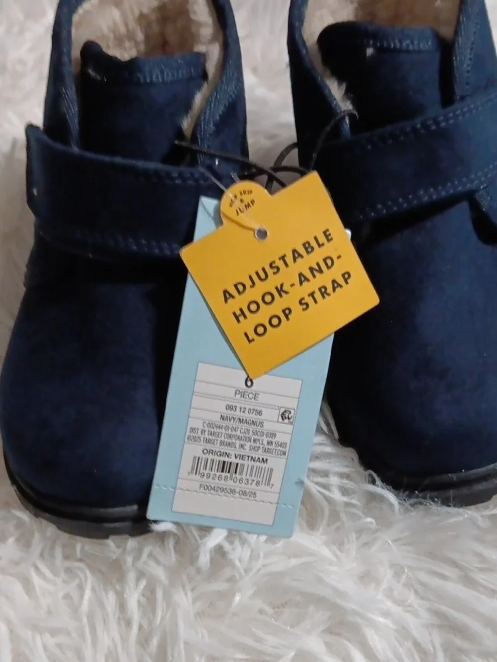Cat & Jack Navy Blue Fleece-Lined Kids Boots